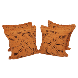 Almofadas artesanais pingos de ouro