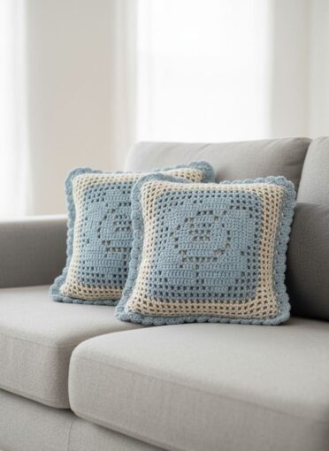 Almofadas artesanais de croche