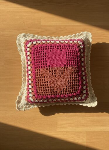 Almofadas artesanais de croche