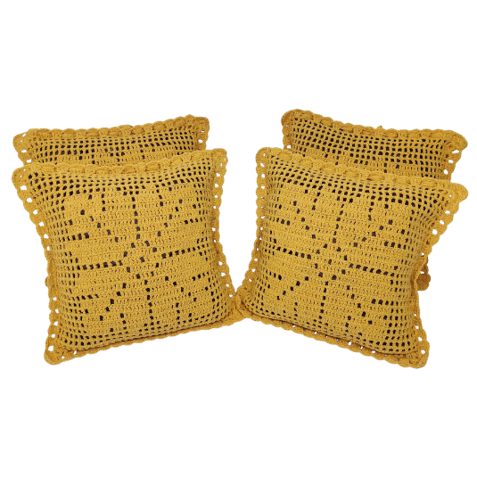 Almofadas artesanais linho do sol