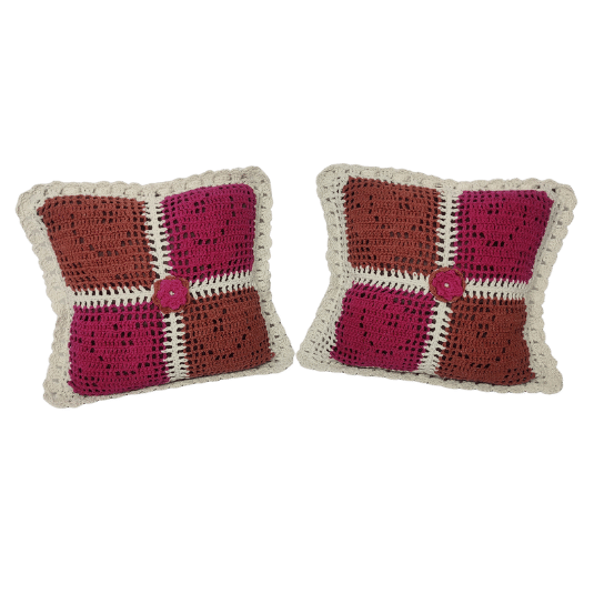 Almofadas artesanais jardim floral