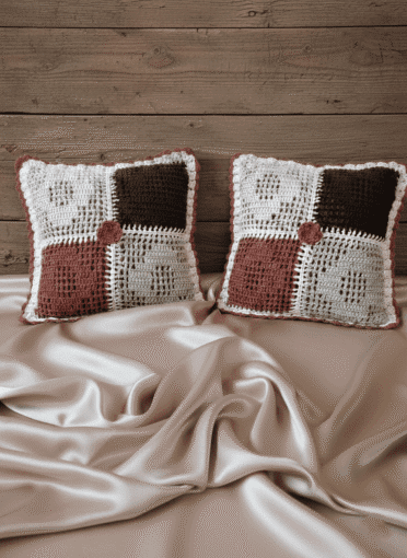 Almofadas artesanais de croche