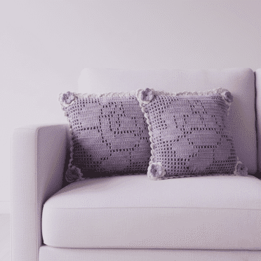 Almofadas artesanais de croche