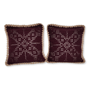 Jogo de 2 almofadas Marsala X